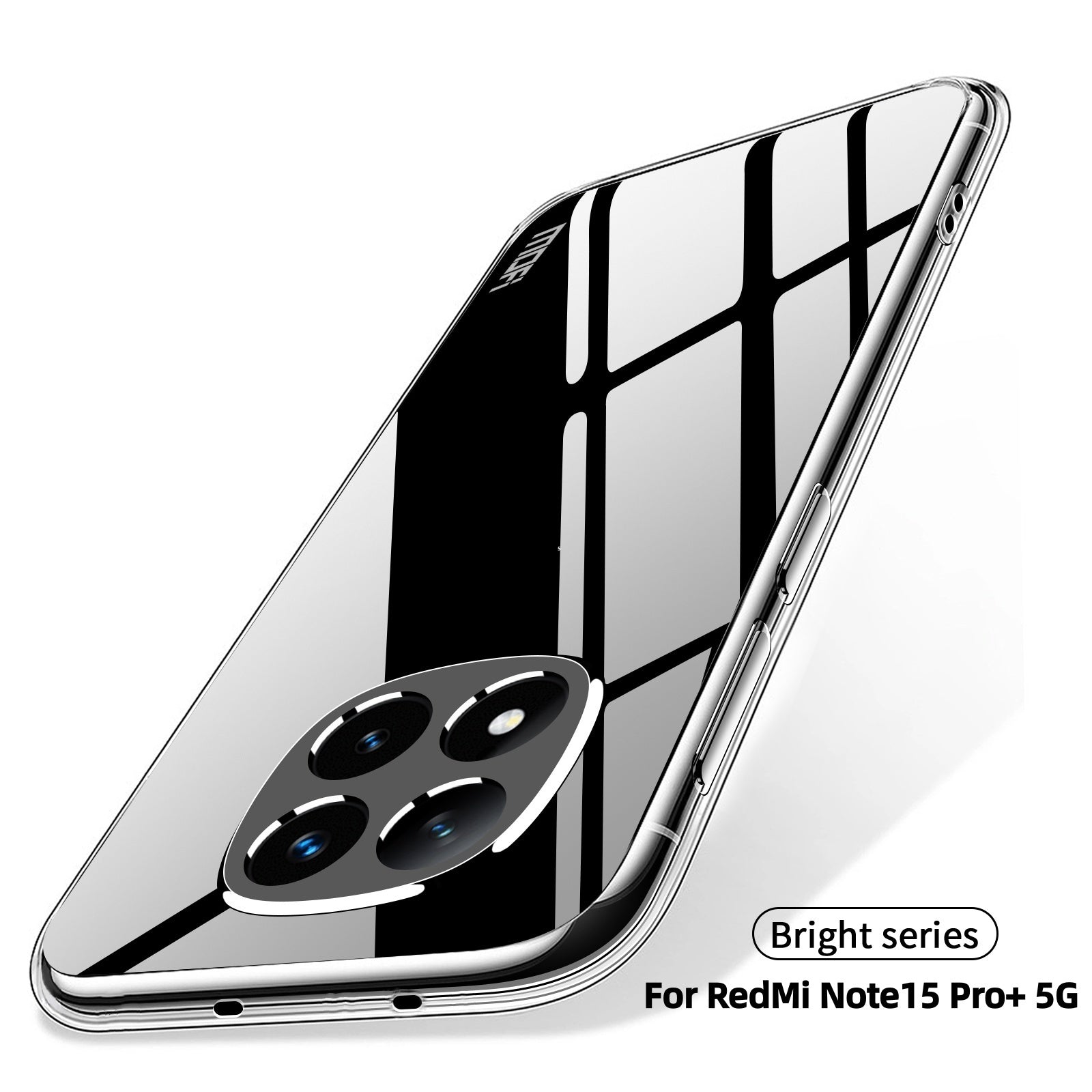 For Xiaomi Poco M8 Pro 5G / Redmi Note 15 Pro+ 5G (Global) Clear Phone Case MOFI Ultra-Thin TPU Phone Back Cover - Transparent