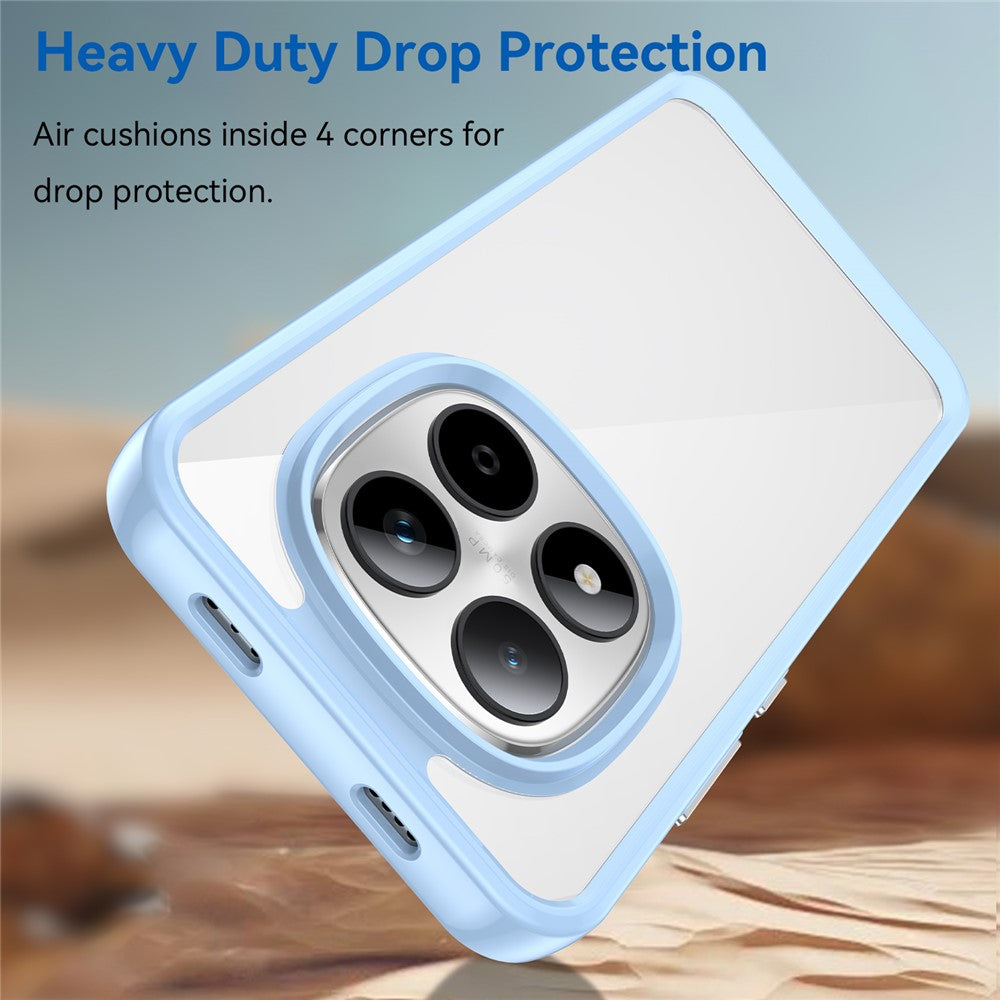 For Xiaomi Redmi Note 15 Pro 5G (Global) Case TPU + Acrylic Protective Clear Phone Cover - Blue