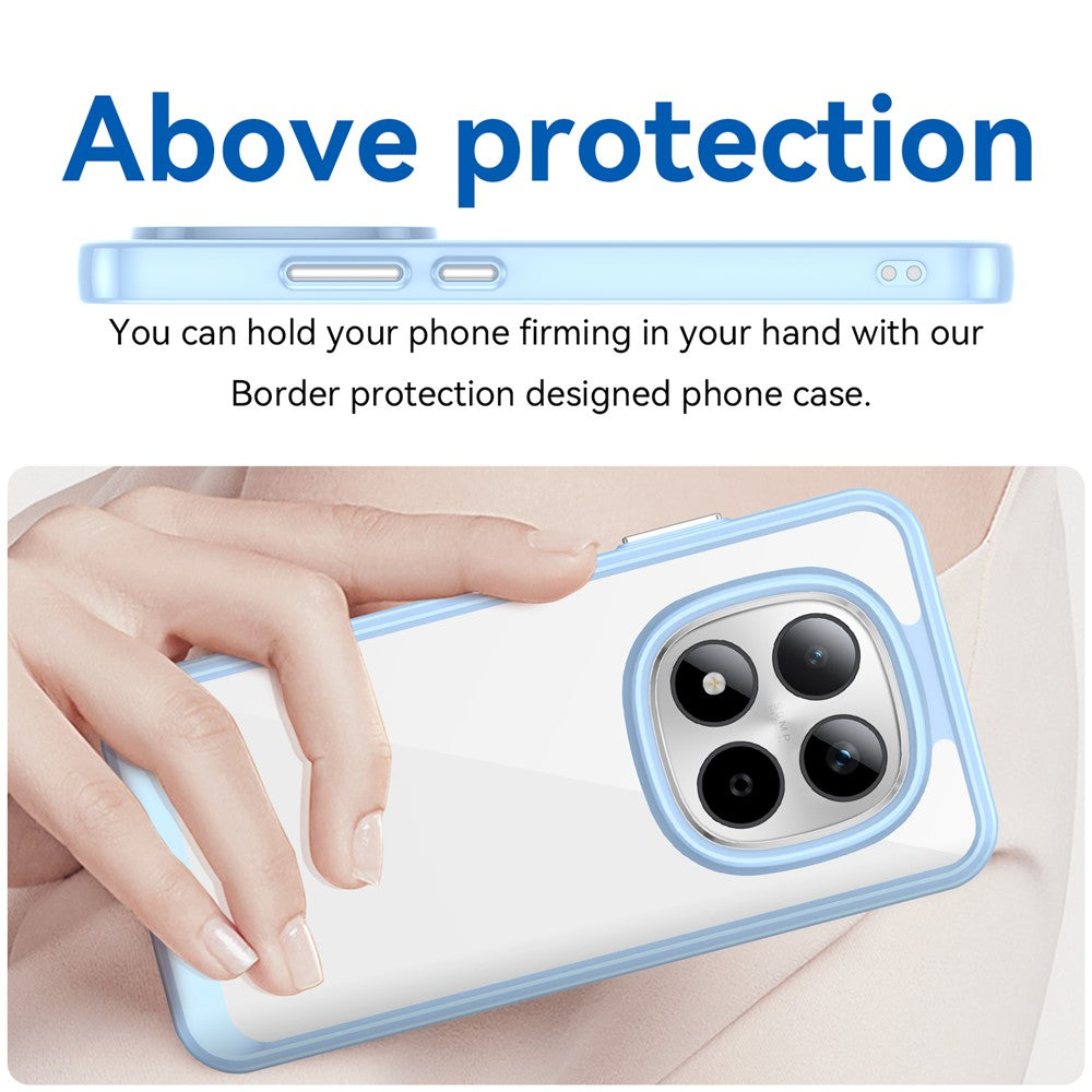 For Xiaomi Redmi Note 15 Pro 5G (Global) Case TPU + Acrylic Protective Clear Phone Cover - Blue