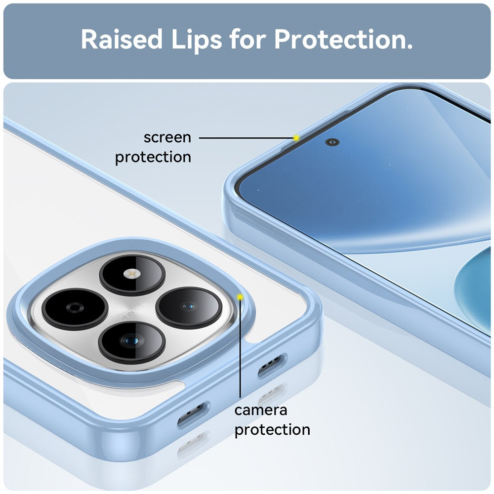 For Xiaomi Redmi Note 15 Pro 5G (Global) Case TPU + Acrylic Protective Clear Phone Cover - Blue