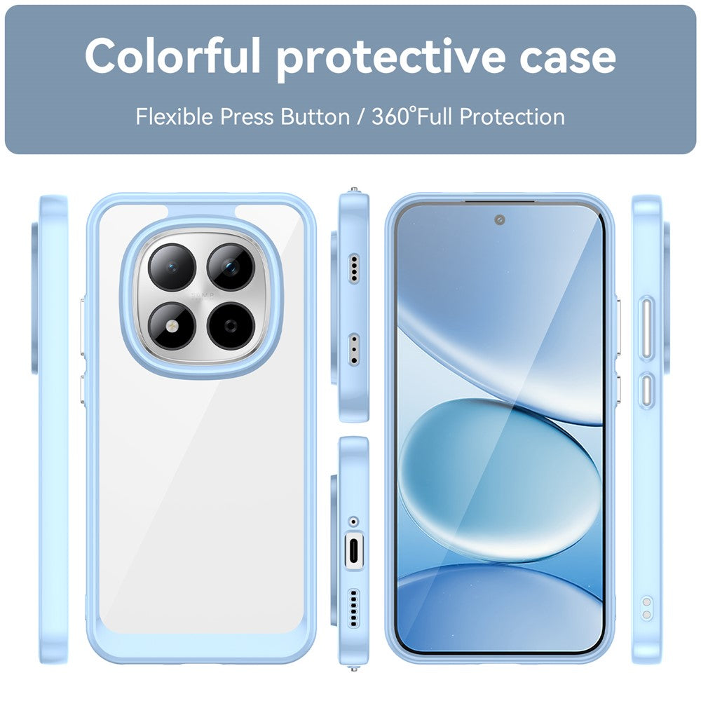 For Xiaomi Redmi Note 15 Pro 5G (Global) Case TPU + Acrylic Protective Clear Phone Cover - Blue