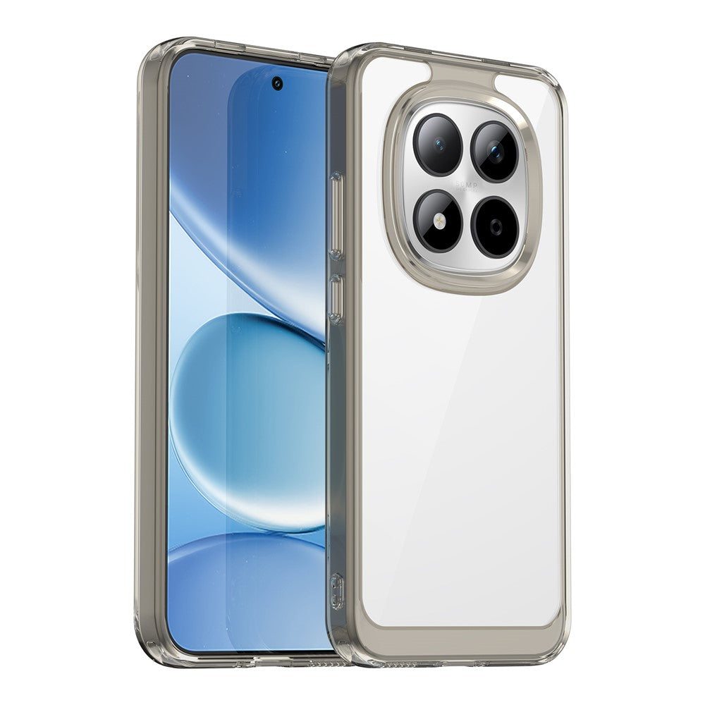 For Xiaomi Redmi Note 15 Pro 5G (Global) Case TPU + Acrylic Protective Clear Phone Cover - Transparent Grey