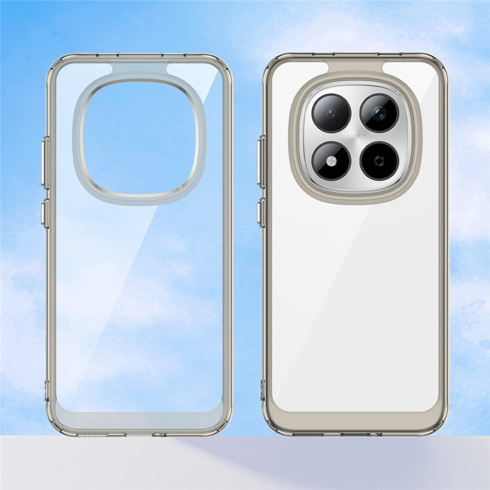 For Xiaomi Redmi Note 15 Pro 5G (Global) Case TPU + Acrylic Protective Clear Phone Cover - Transparent Grey
