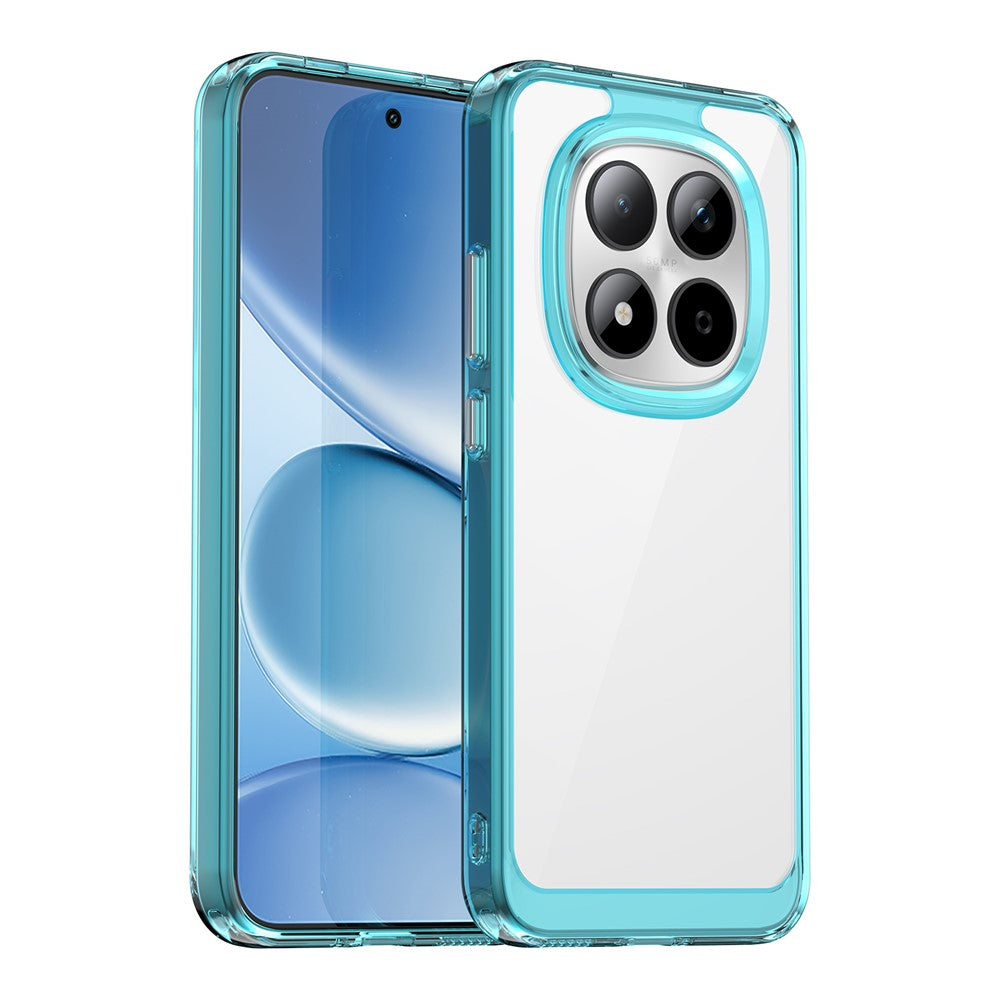 For Xiaomi Redmi Note 15 Pro 5G (Global) Case TPU + Acrylic Protective Clear Phone Cover - Transparent Blue