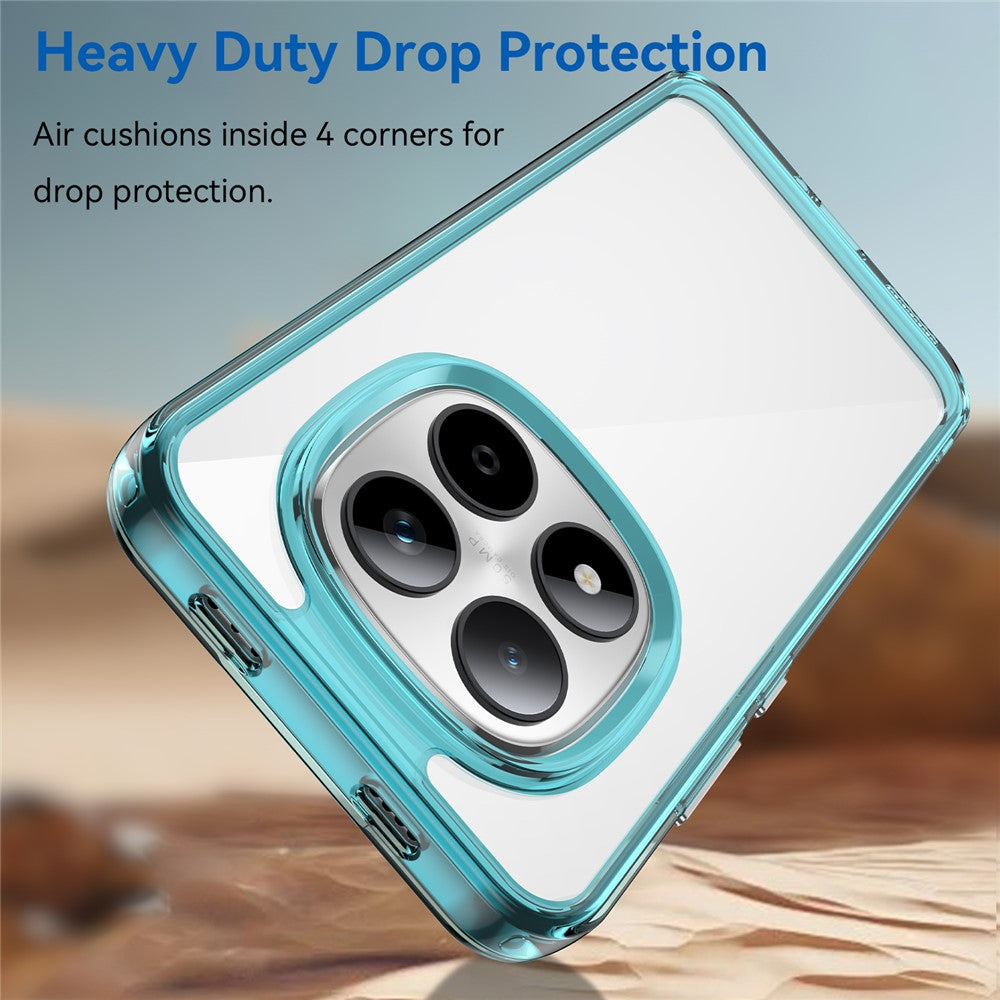 For Xiaomi Redmi Note 15 Pro 5G (Global) Case TPU + Acrylic Protective Clear Phone Cover - Transparent Blue
