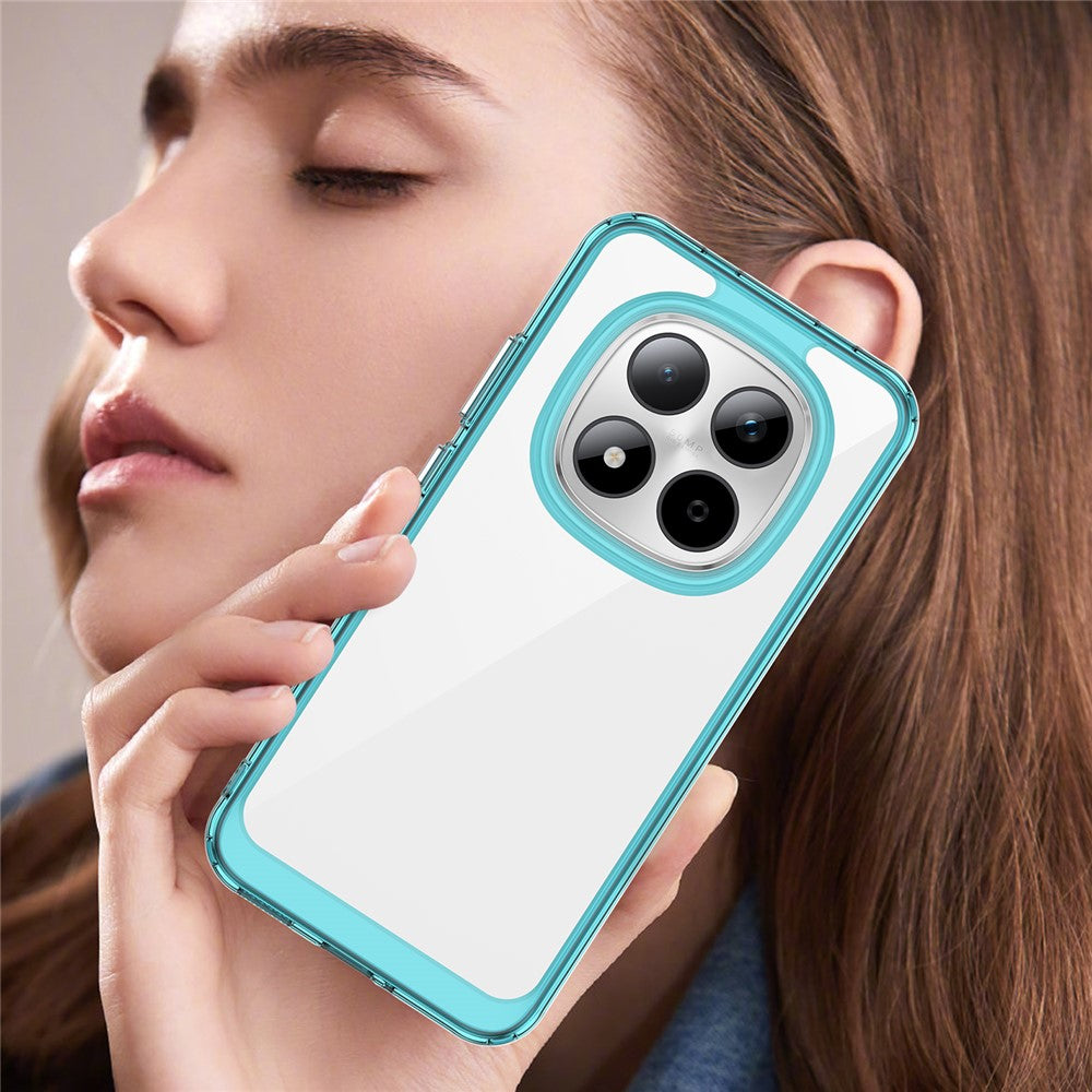 For Xiaomi Redmi Note 15 Pro 5G (Global) Case TPU + Acrylic Protective Clear Phone Cover - Transparent Blue