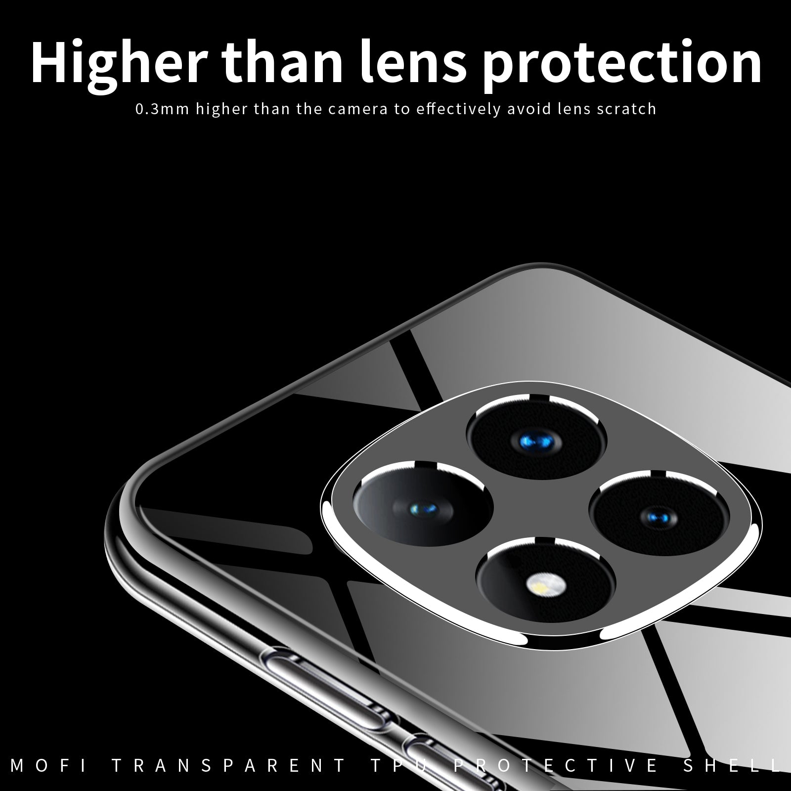 For Xiaomi Redmi Note 15 Pro 4G (Global) Clear Phone Case MOFI Ultra-Thin TPU Phone Back Cover - Transparent