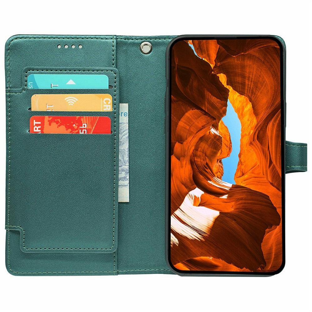 For Xiaomi Redmi Poco M8 Pro 5G / Redmi Note 15 Pro+ 5G (Global) Case with 9 Card Slots PU Leather Stand Phone Cover - Green