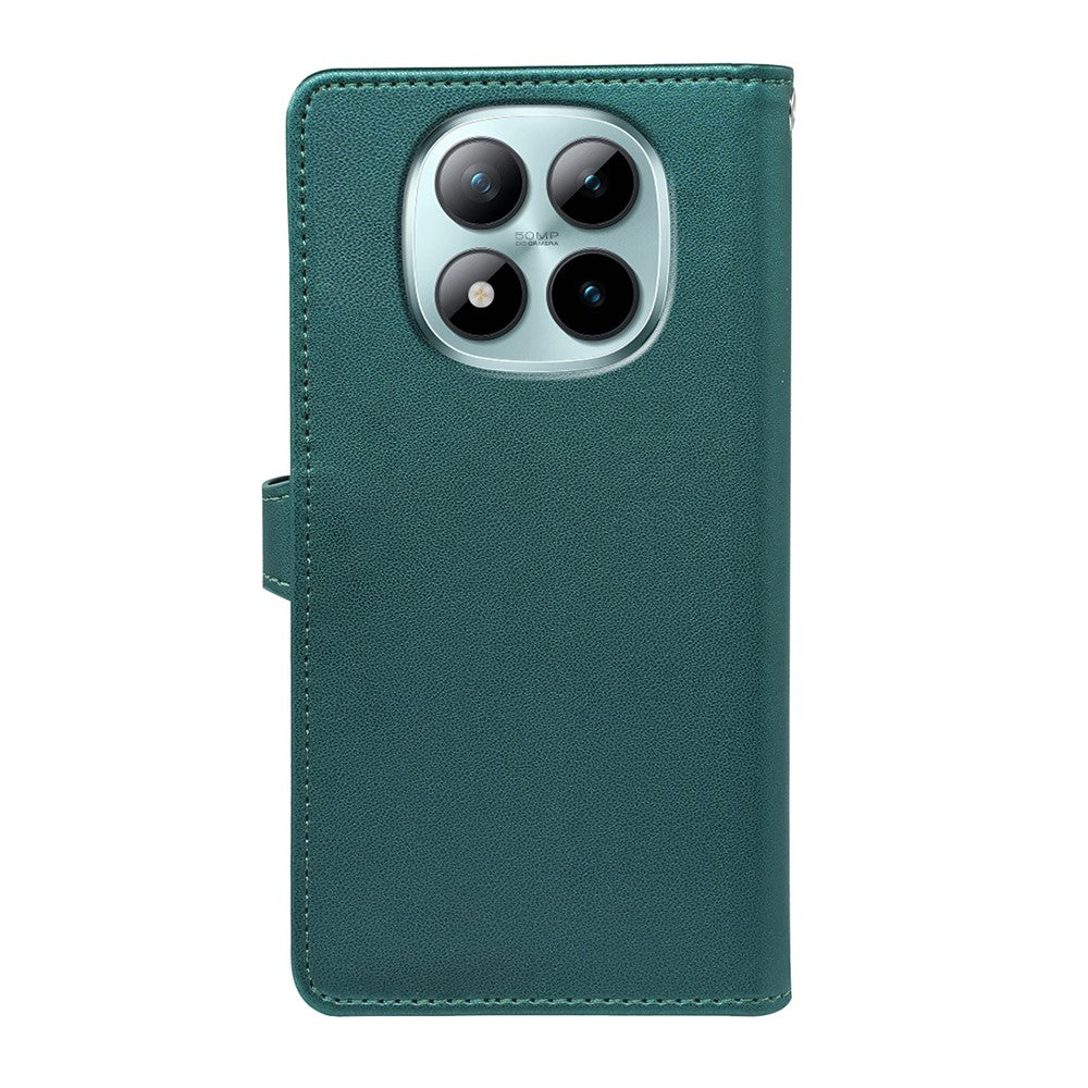 For Xiaomi Redmi Poco M8 Pro 5G / Redmi Note 15 Pro+ 5G (Global) Case with 9 Card Slots PU Leather Stand Phone Cover - Green