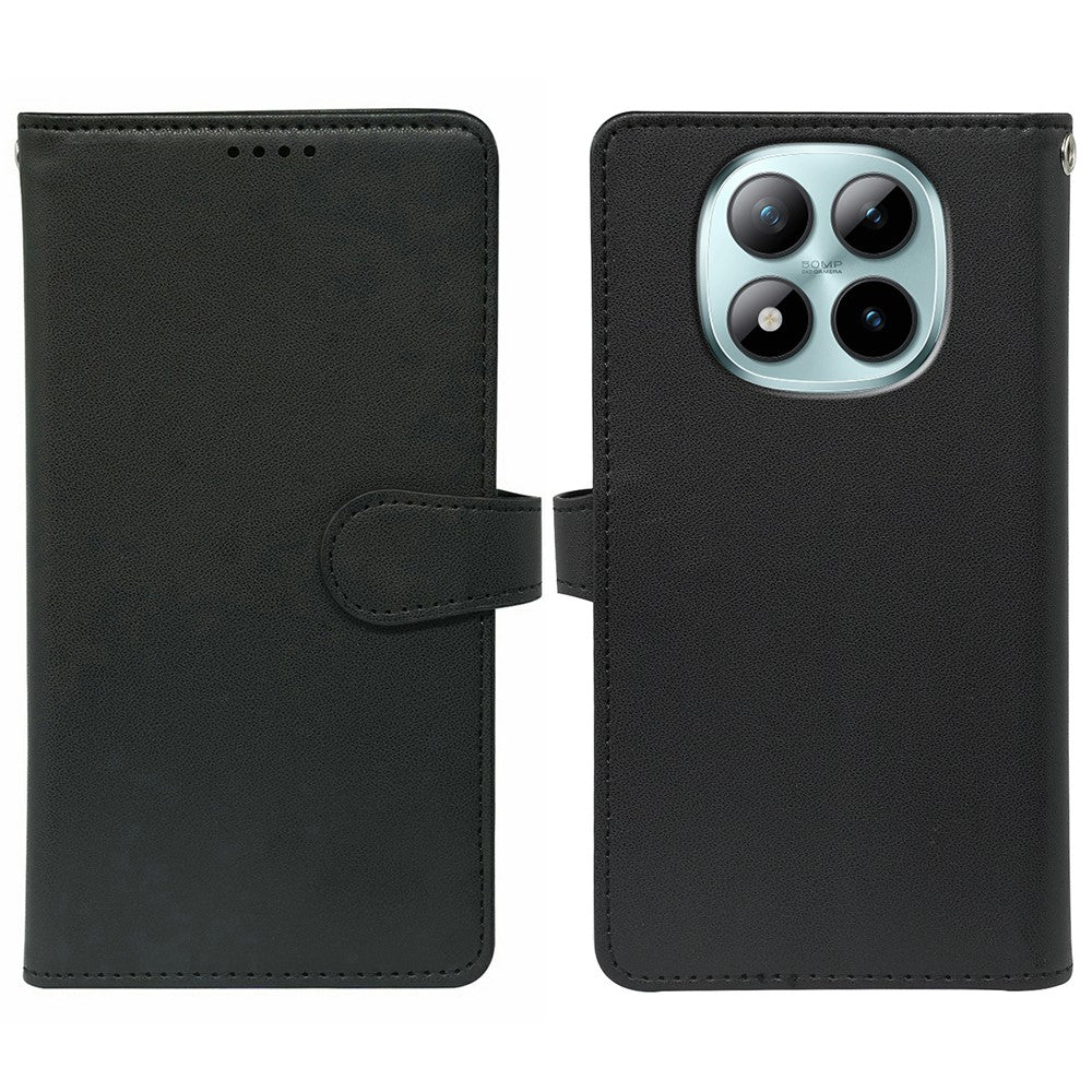 For Xiaomi Redmi Poco M8 Pro 5G / Redmi Note 15 Pro+ 5G (Global) Case with 9 Card Slots PU Leather Stand Phone Cover - Black