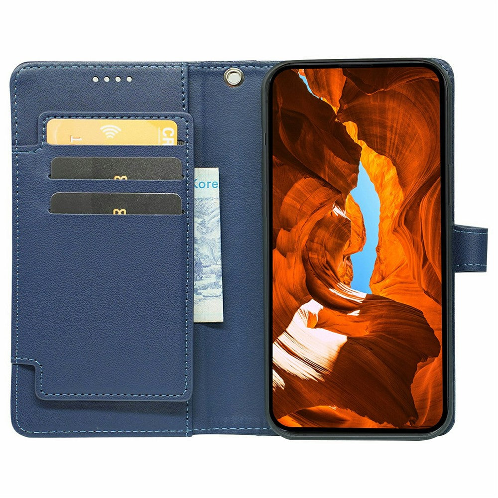 For Xiaomi Redmi Poco M8 Pro 5G / Redmi Note 15 Pro+ 5G (Global) Case with 9 Card Slots PU Leather Stand Phone Cover - Blue