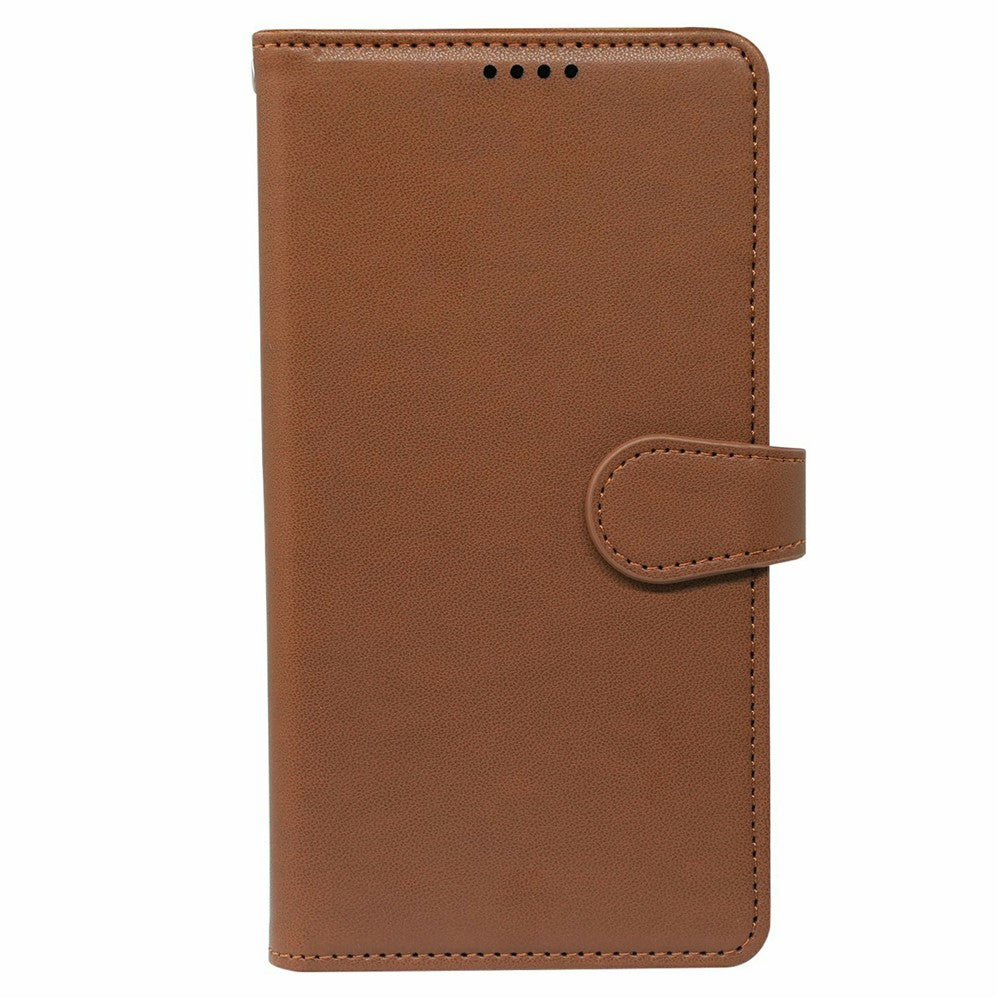 For Xiaomi Redmi Poco M8 Pro 5G / Redmi Note 15 Pro+ 5G (Global) Case with 9 Card Slots PU Leather Stand Phone Cover - Brown
