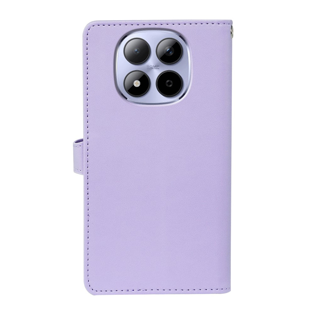 For Xiaomi Redmi Note 15 Pro 5G (Global) Case with 9 Card Slots PU Leather Stand Phone Cover - Purple