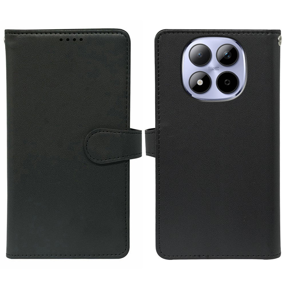 For Xiaomi Redmi Note 15 Pro 5G (Global) Case with 9 Card Slots PU Leather Stand Phone Cover - Black