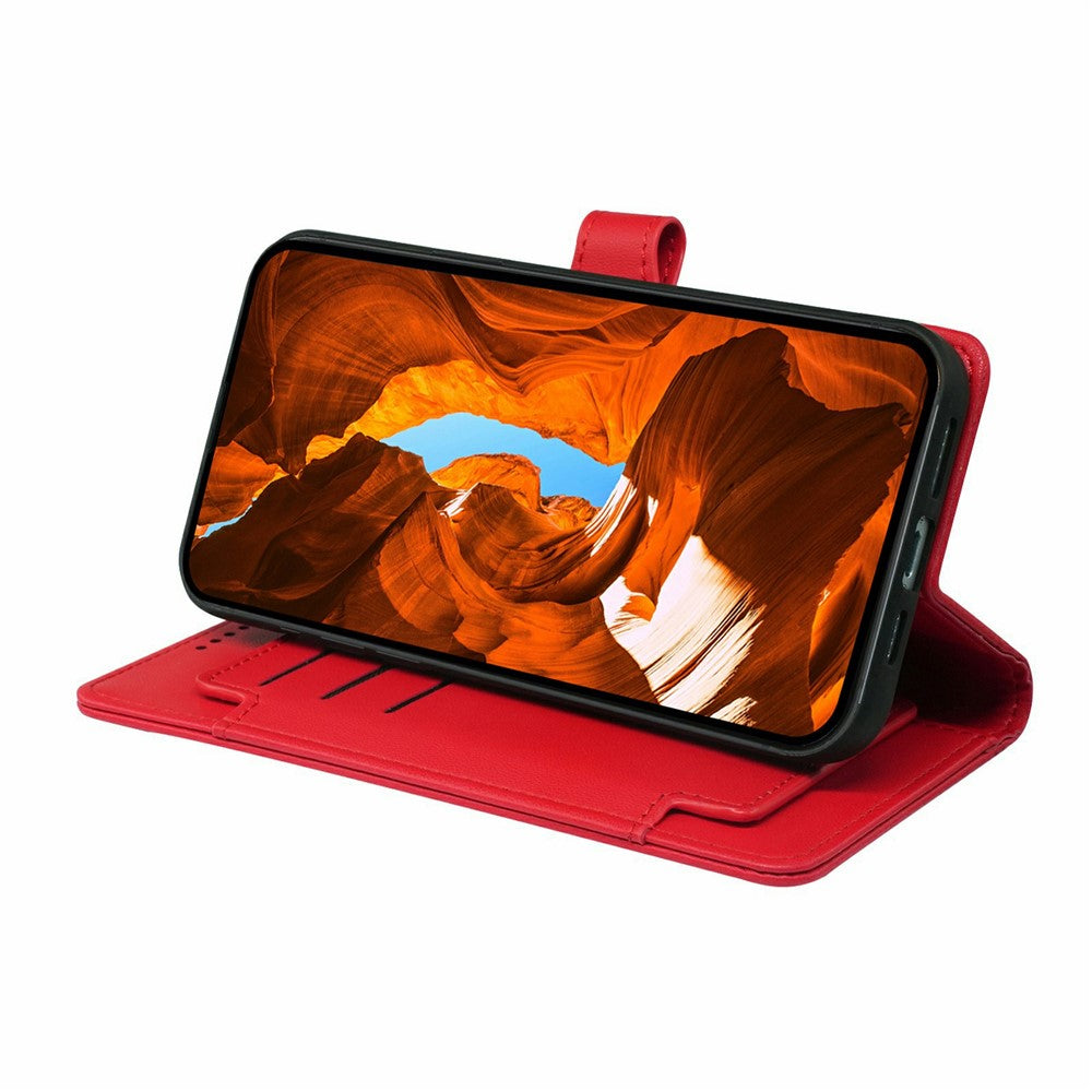For Xiaomi Redmi Note 15 Pro 5G (Global) Case with 9 Card Slots PU Leather Stand Phone Cover - Red