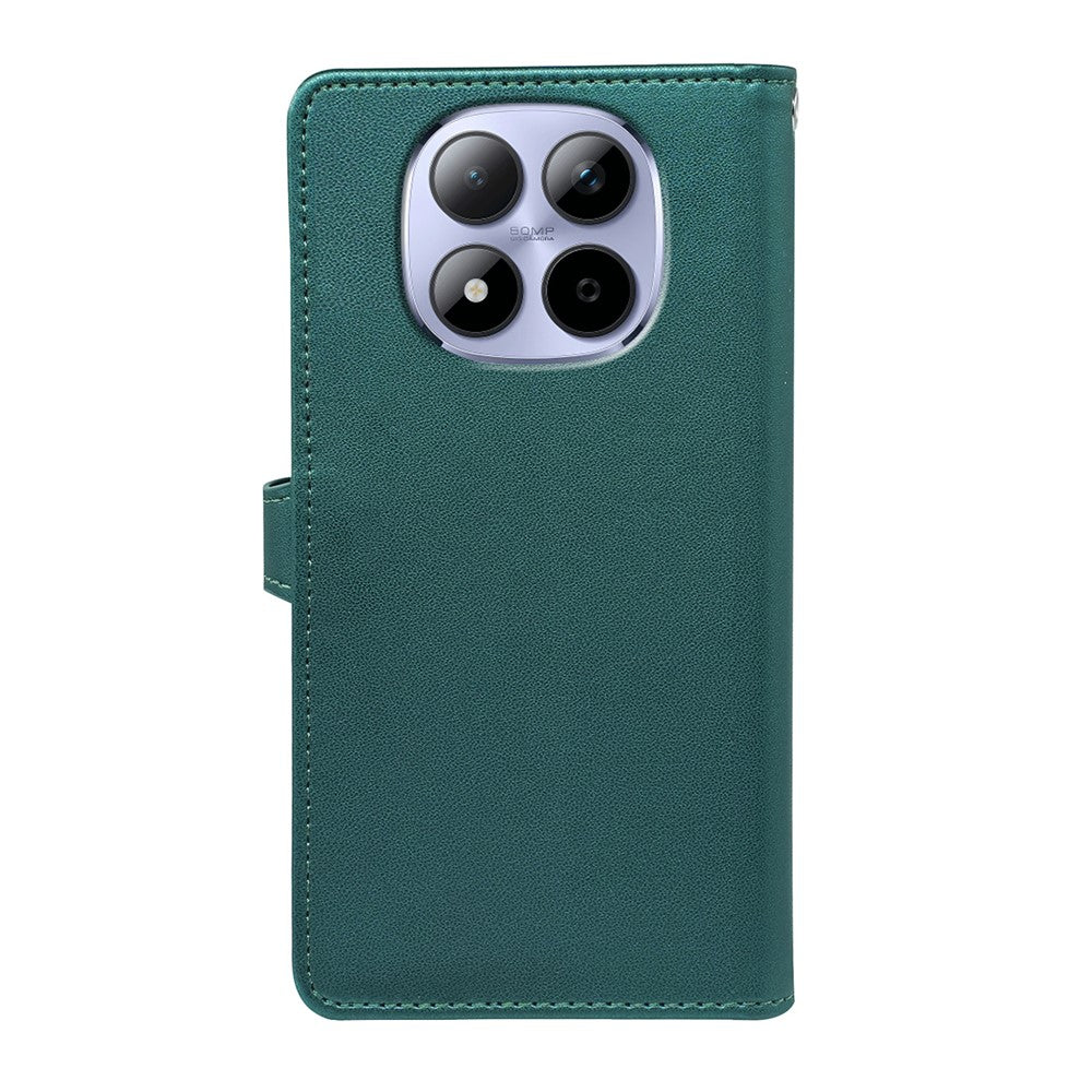 For Xiaomi Redmi Note 15 Pro 5G (Global) Case with 9 Card Slots PU Leather Stand Phone Cover - Green