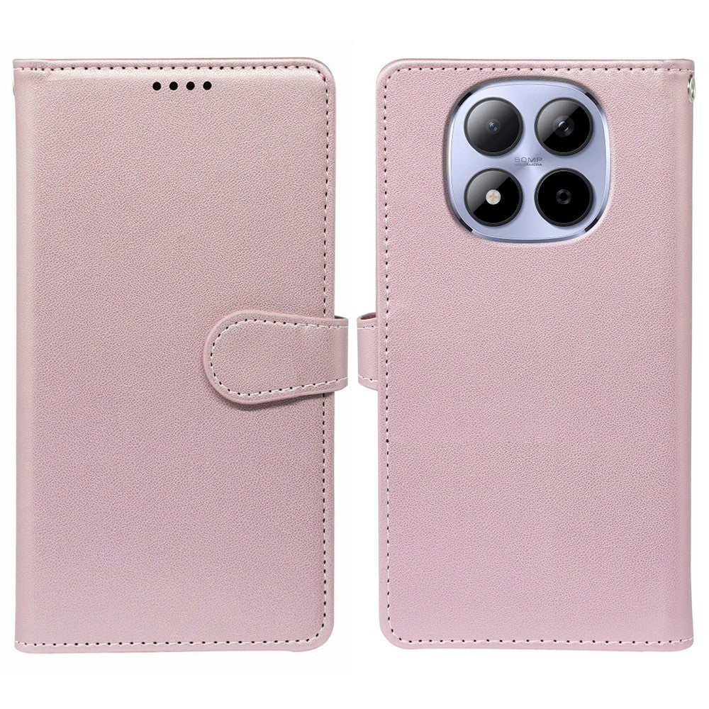 For Xiaomi Redmi Note 15 Pro 5G (Global) Case with 9 Card Slots PU Leather Stand Phone Cover - Rose Gold