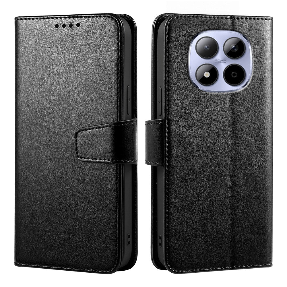 For Xiaomi Redmi Note 15 Pro 5G (Global) Case Stand Card Holder Wallet Leather Phone Cover - Black