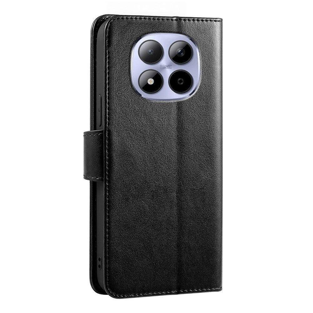For Xiaomi Redmi Note 15 Pro 5G (Global) Case Stand Card Holder Wallet Leather Phone Cover - Black
