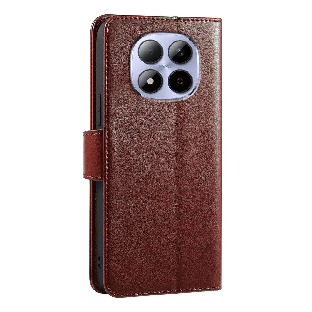 For Xiaomi Redmi Note 15 Pro 5G (Global) Case Stand Card Holder Wallet Leather Phone Cover - Brown