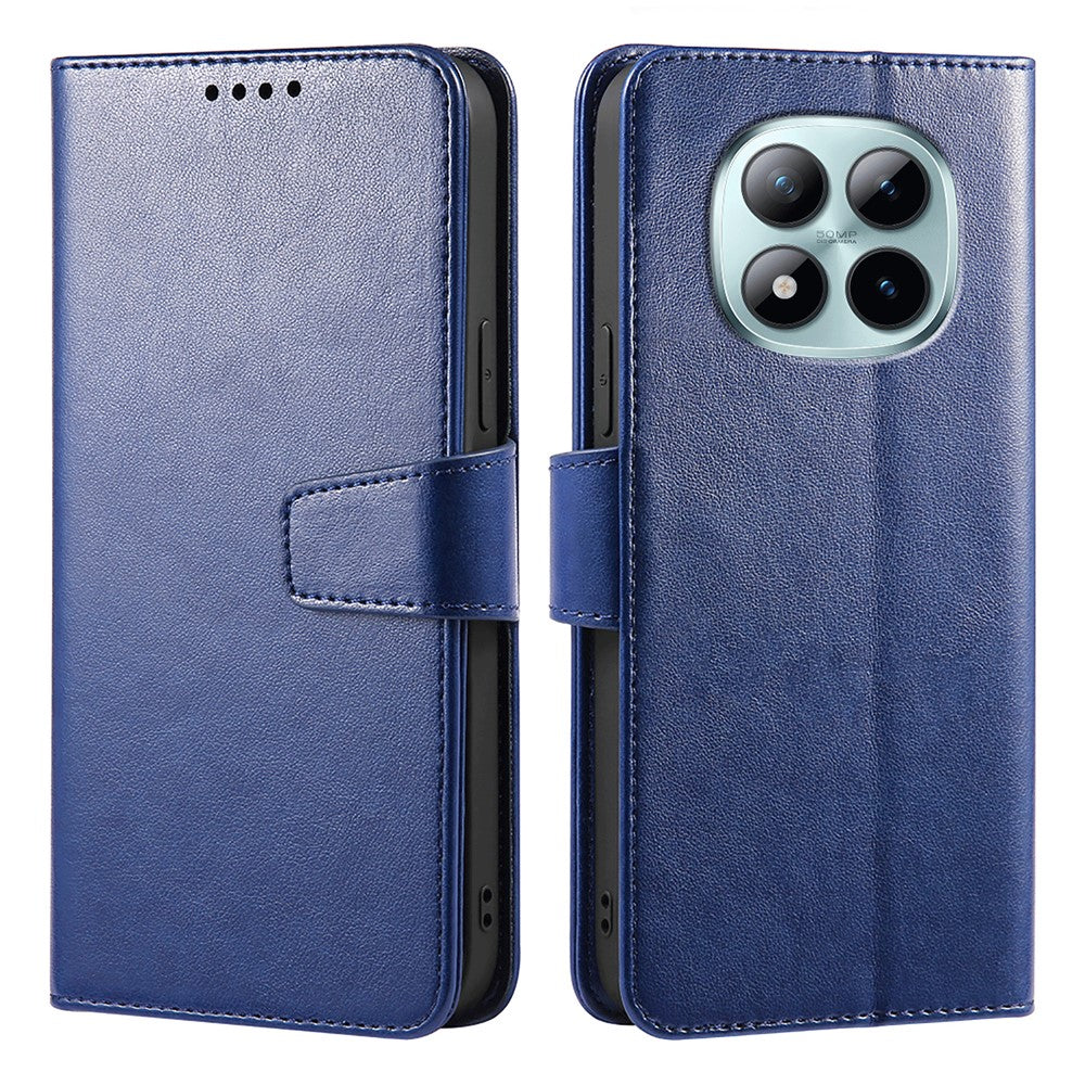 For Xiaomi Poco M8 Pro 5G / Redmi Note 15 Pro+ 5G (Global) Case Stand Card Holder Wallet Leather Phone Cover - Blue
