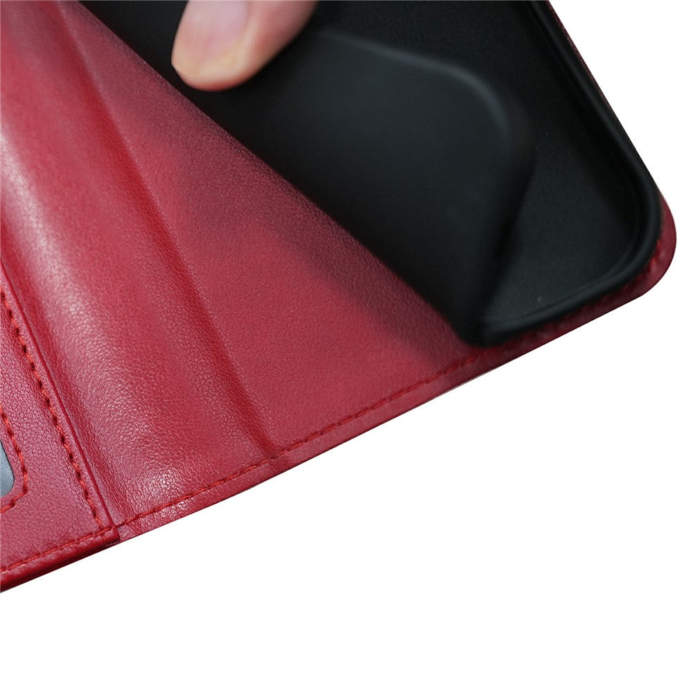 For Xiaomi Poco M8 Pro 5G / Redmi Note 15 Pro+ 5G (Global) Case Stand Card Holder Wallet Leather Phone Cover - Red