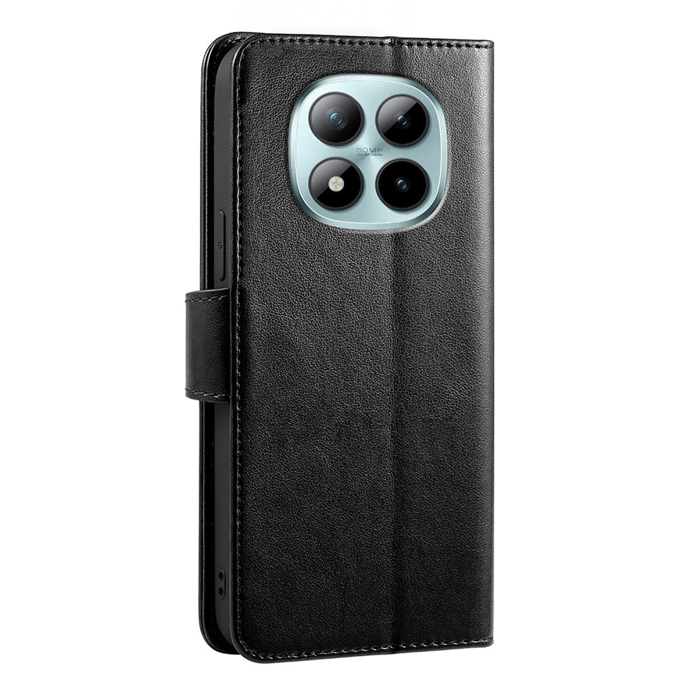 For Xiaomi Poco M8 Pro 5G / Redmi Note 15 Pro+ 5G (Global) Case Stand Card Holder Wallet Leather Phone Cover - Black
