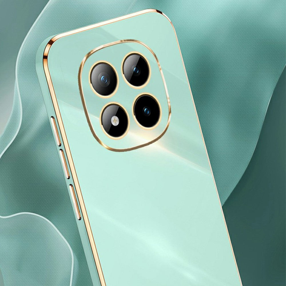 XINLI For Xiaomi Redmi Note 15 Pro 5G (Global) Case TPU Phone Cover with Electroplating Frame - White