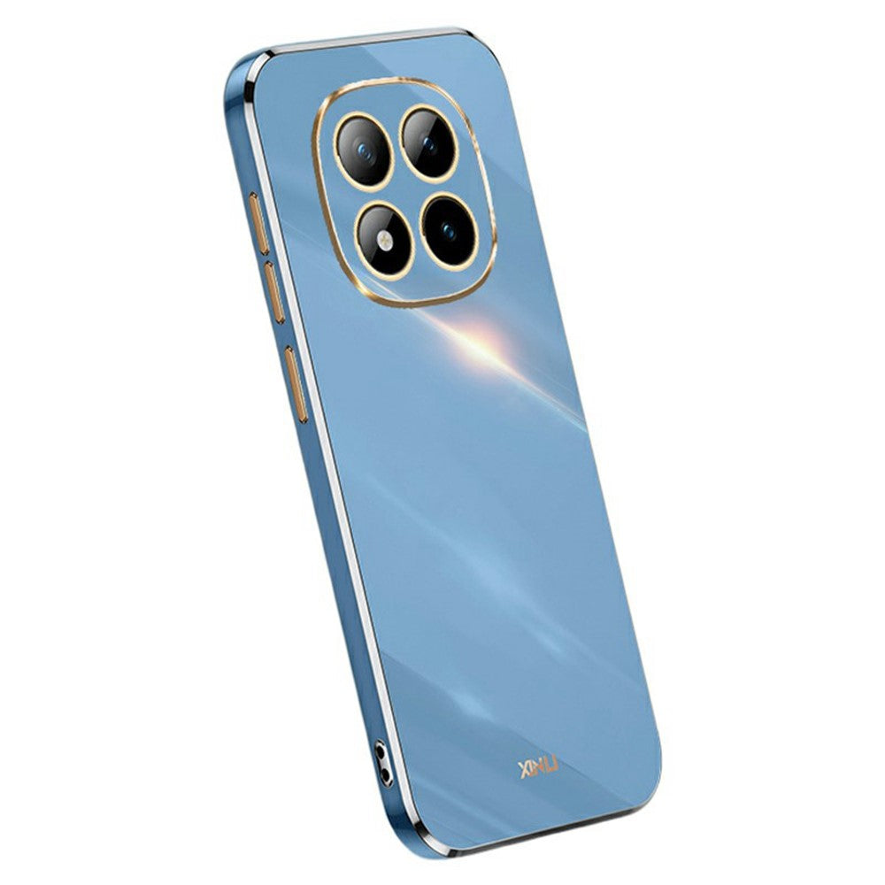 XINLI For Xiaomi Redmi Note 15 Pro 5G (Global) Case TPU Phone Cover with Electroplating Frame - Blue