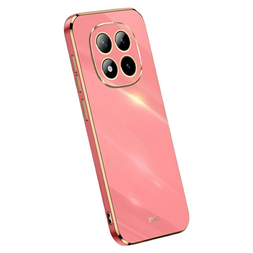 XINLI For Xiaomi Poco M8 Pro 5G / Redmi Note 15 Pro+ 5G (Global) Case TPU Phone Cover with Electroplating Frame - Red