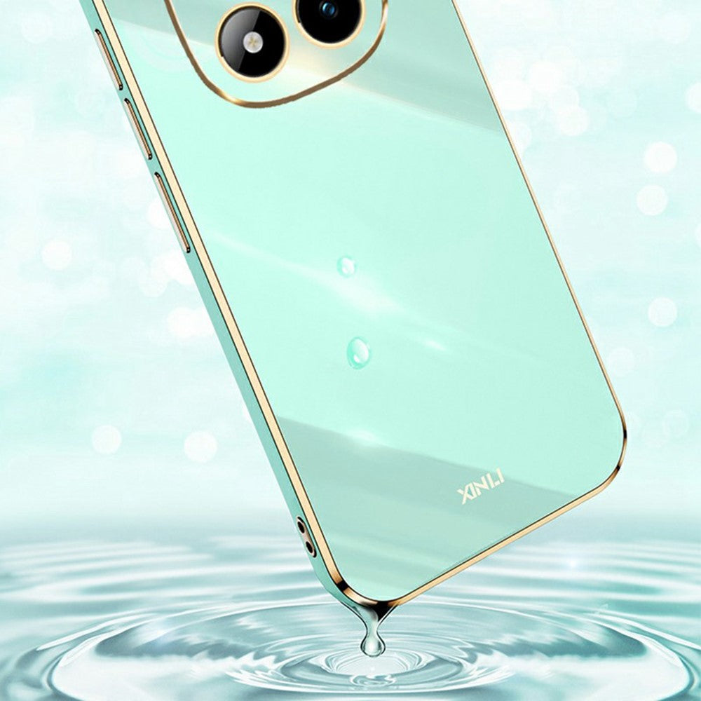 XINLI For Xiaomi Poco M8 Pro 5G / Redmi Note 15 Pro+ 5G (Global) Case TPU Phone Cover with Electroplating Frame - Black