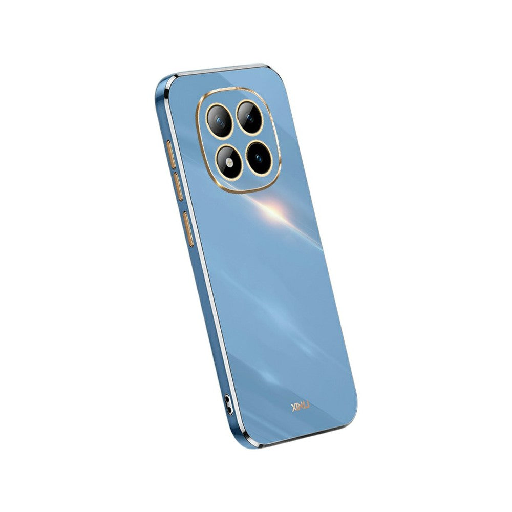 XINLI For Xiaomi Poco M8 Pro 5G / Redmi Note 15 Pro+ 5G (Global) Case TPU Phone Cover with Electroplating Frame - Blue