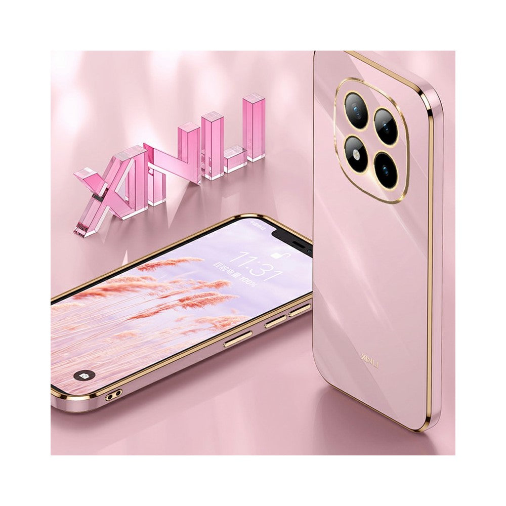 XINLI For Xiaomi Poco M8 Pro 5G / Redmi Note 15 Pro+ 5G (Global) Case TPU Phone Cover with Electroplating Frame - Blue