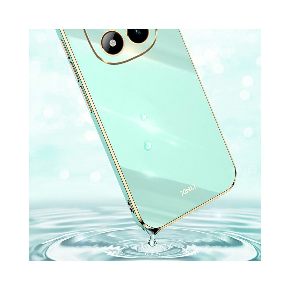 XINLI For Xiaomi Poco M8 Pro 5G / Redmi Note 15 Pro+ 5G (Global) Case TPU Phone Cover with Electroplating Frame - Blue