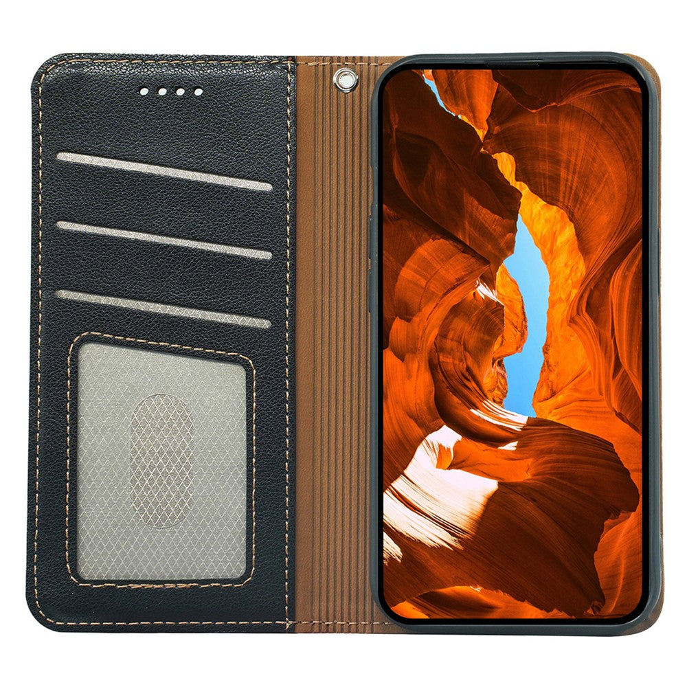 For Xiaomi Poco M8 Pro 5G / Redmi Note 15 Pro+ 5G (Global) Case Wallet RFID Blocking Leather Phone Cover Strong Magnetic Closure - Black