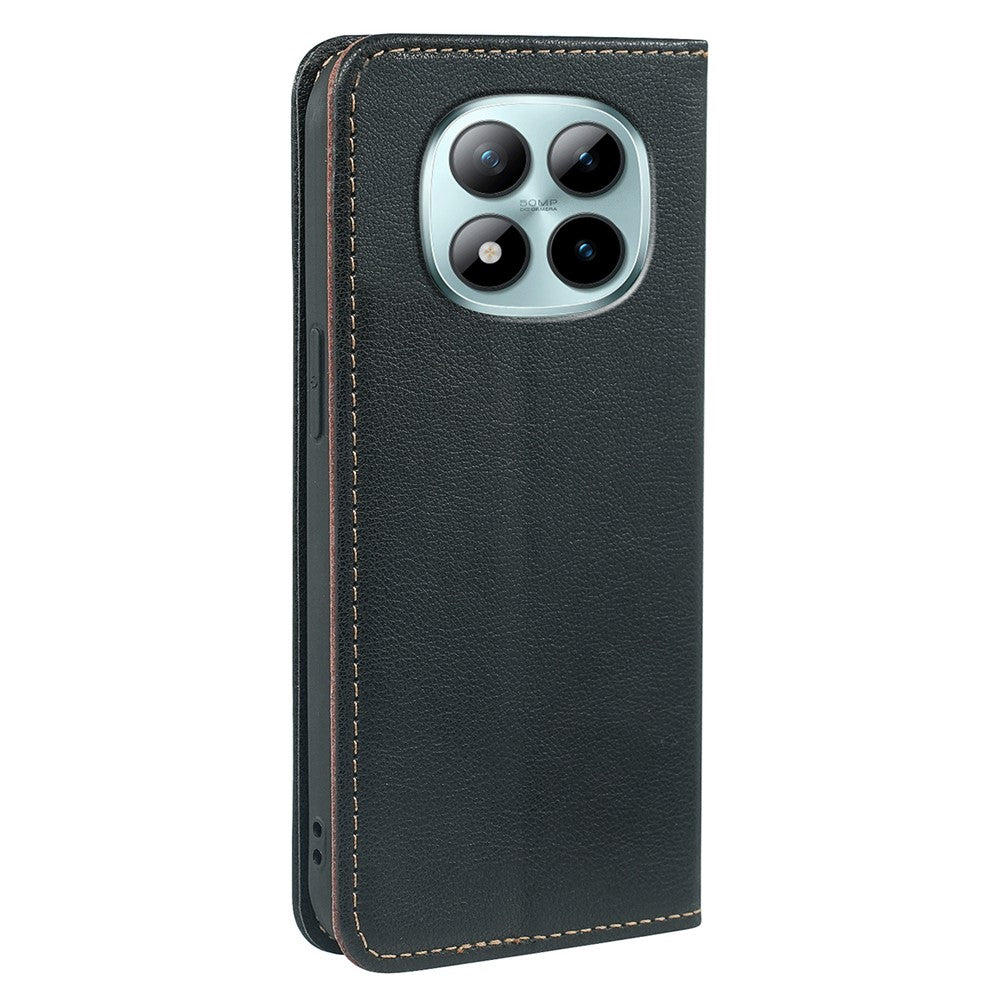 For Xiaomi Poco M8 Pro 5G / Redmi Note 15 Pro+ 5G (Global) Case Wallet RFID Blocking Leather Phone Cover Strong Magnetic Closure - Black
