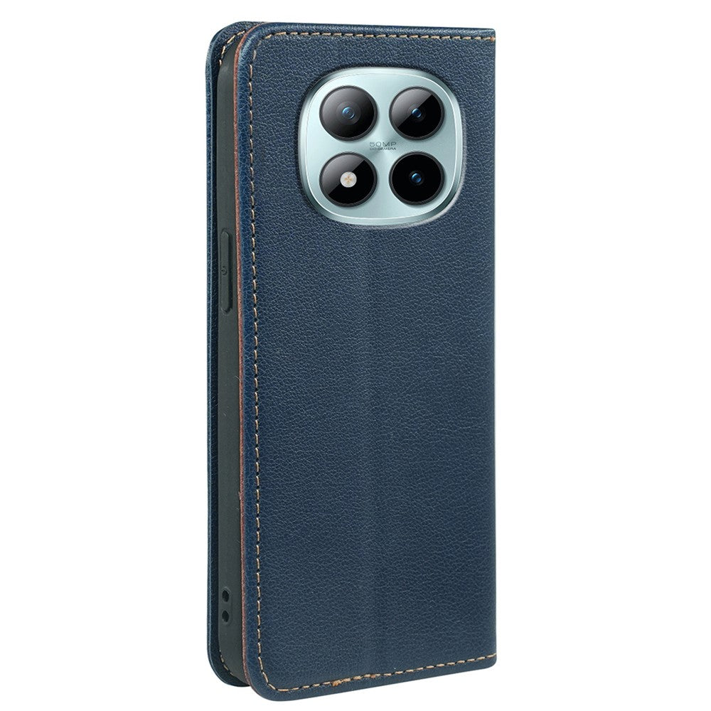 For Xiaomi Poco M8 Pro 5G / Redmi Note 15 Pro+ 5G (Global) Case Wallet RFID Blocking Leather Phone Cover Strong Magnetic Closure - Blue