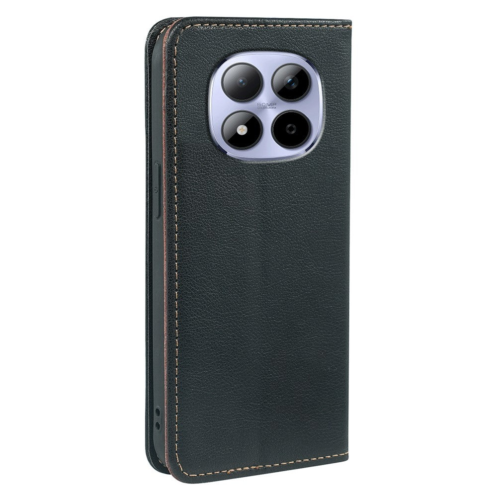 For Xiaomi Redmi Note 15 Pro 5G (Global) Case Wallet RFID Blocking Leather Phone Cover Strong Magnetic Closure - Black