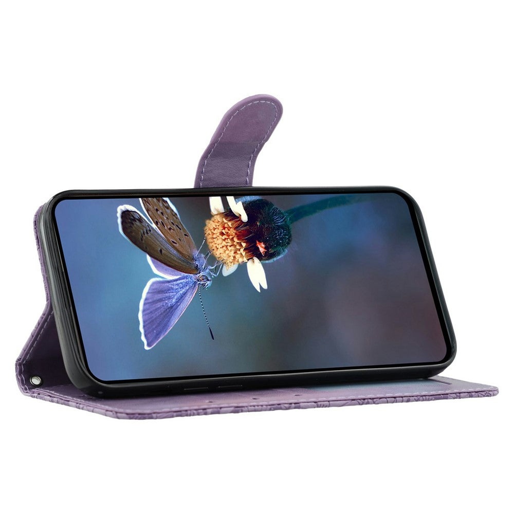 For Xiaomi Redmi Note 15 Pro 5G (Global) Case Lace Flowers PU Leather Flip Wallet Phone Cover - Purple