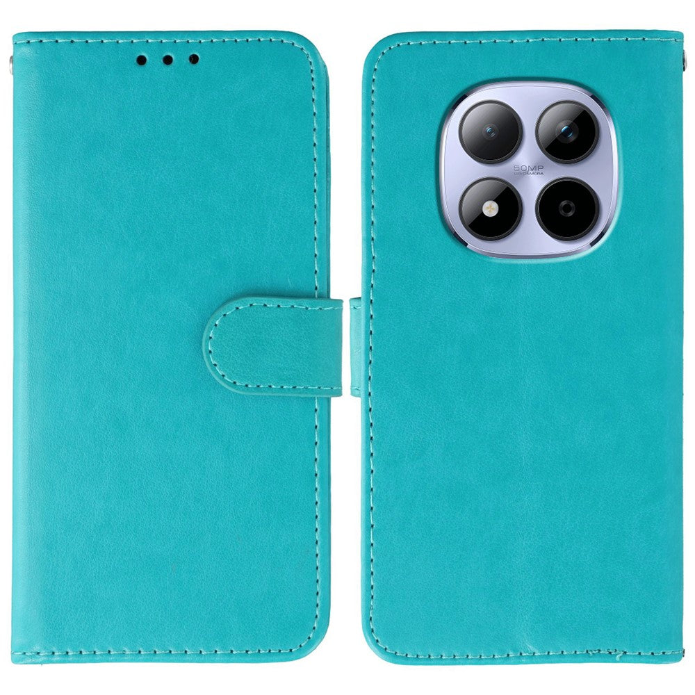 For Xiaomi Redmi Note 15 Pro 5G (Global) Case PU Leather Flip Wallet Phone Cover with Strap - Blue