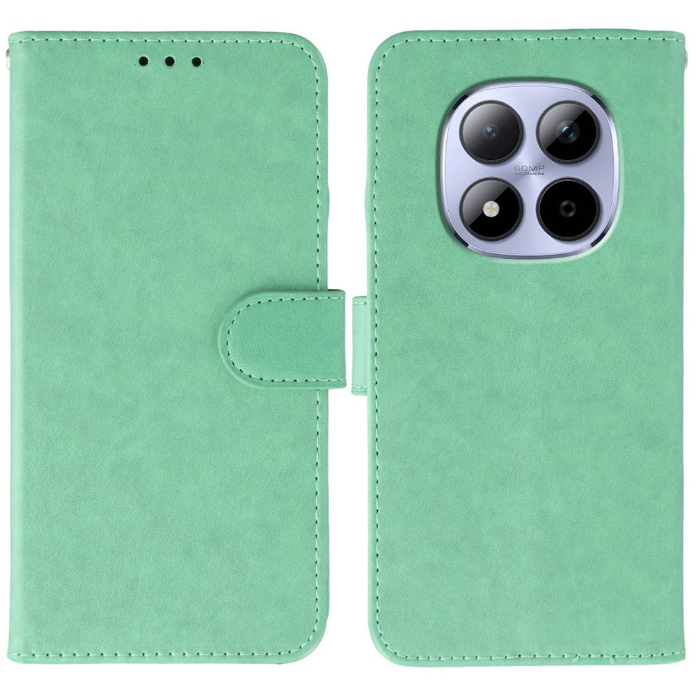 For Xiaomi Redmi Note 15 Pro 5G (Global) Case PU Leather Flip Wallet Phone Cover with Strap - Green