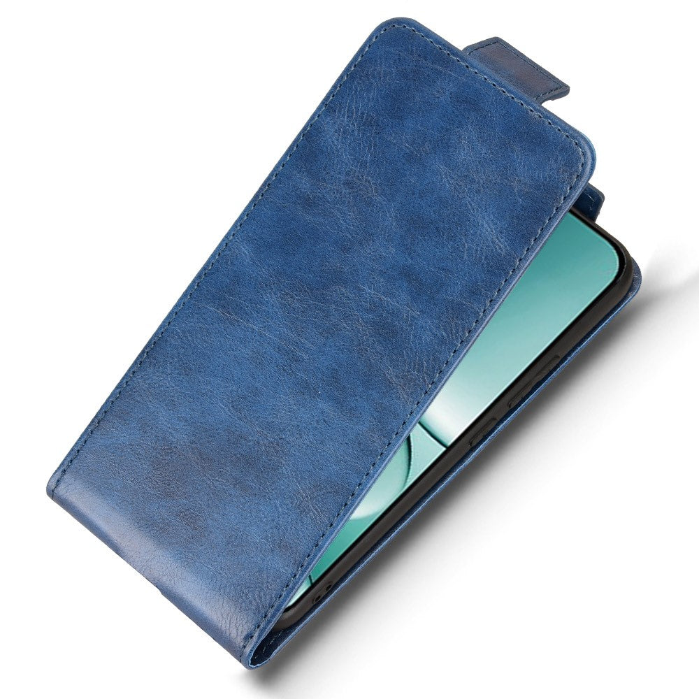 For Xiaomi Redmi Note 15 Pro 5G (Global) Stand Case Magnetic Clasp Vertical Flip Leather Phone Cover with Card Holder - Dark Blue