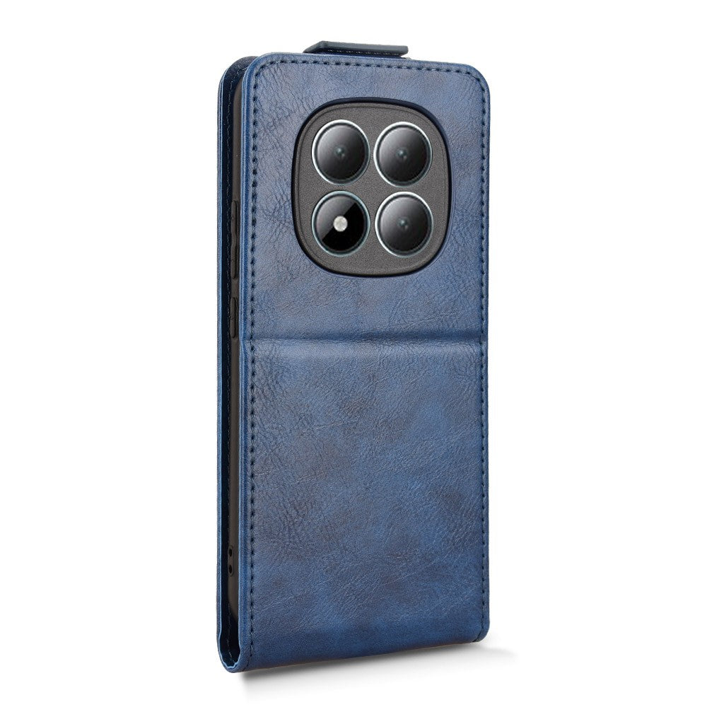 For Xiaomi Poco M8 Pro 5G / Redmi Note 15 Pro+ 5G (Global) Stand Case Magnetic Clasp Vertical Flip Leather Phone Cover with Card Holder - Dark Blue