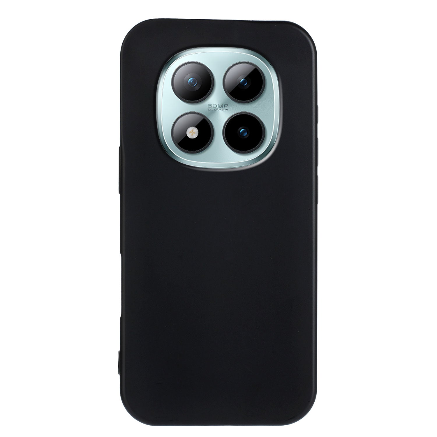 For Xiaomi Poco M8 Pro 5G / Redmi Note 15 Pro+ 5G (Global) TPU Case Soft Matte Anti-fingerprint Phone Back Cover - Black