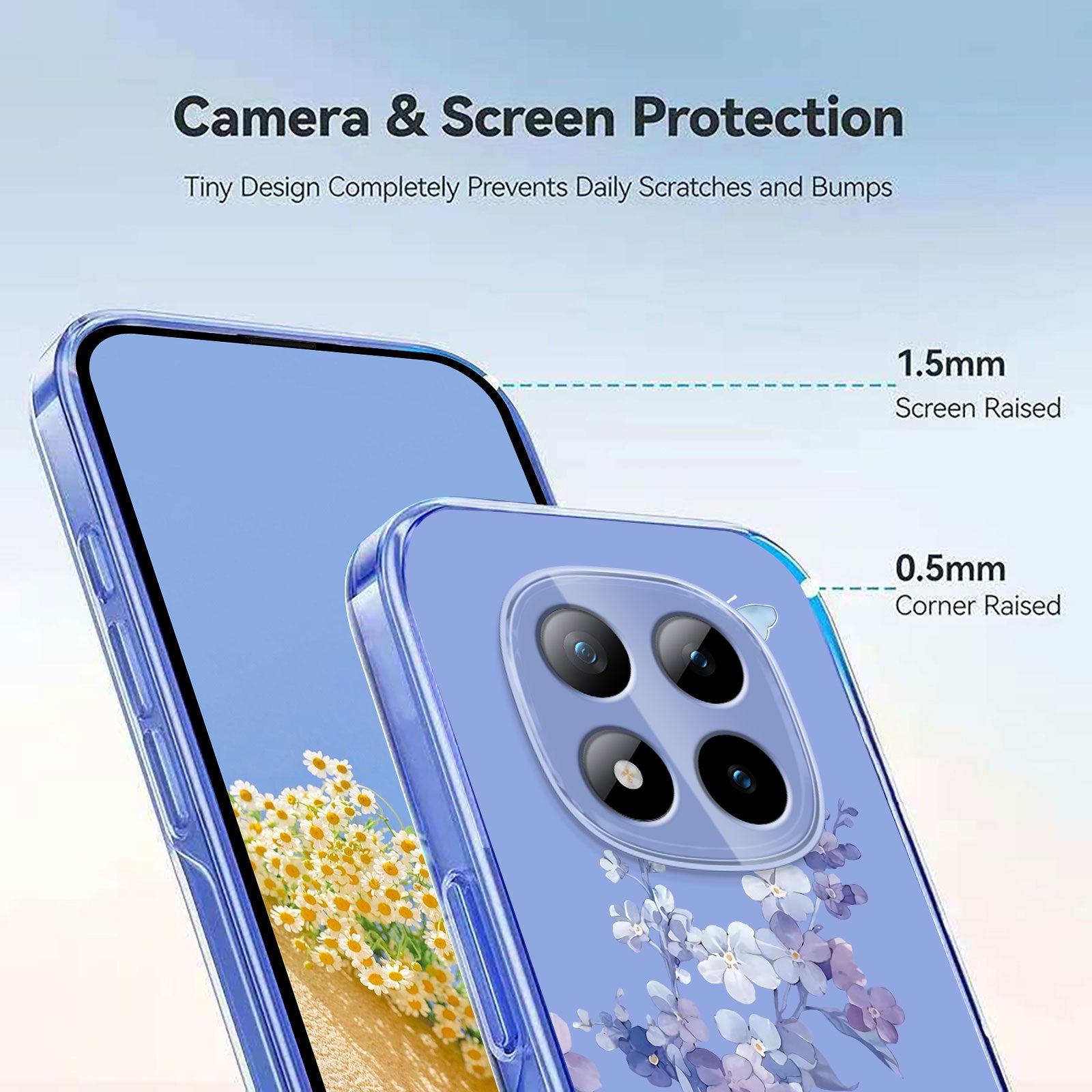 For Xiaomi Poco M8 Pro 5G / Redmi Note 15 Pro+ 5G (Global) Case Butterfly Floral Pattern Printing TPU Phone Back Cover - Violets