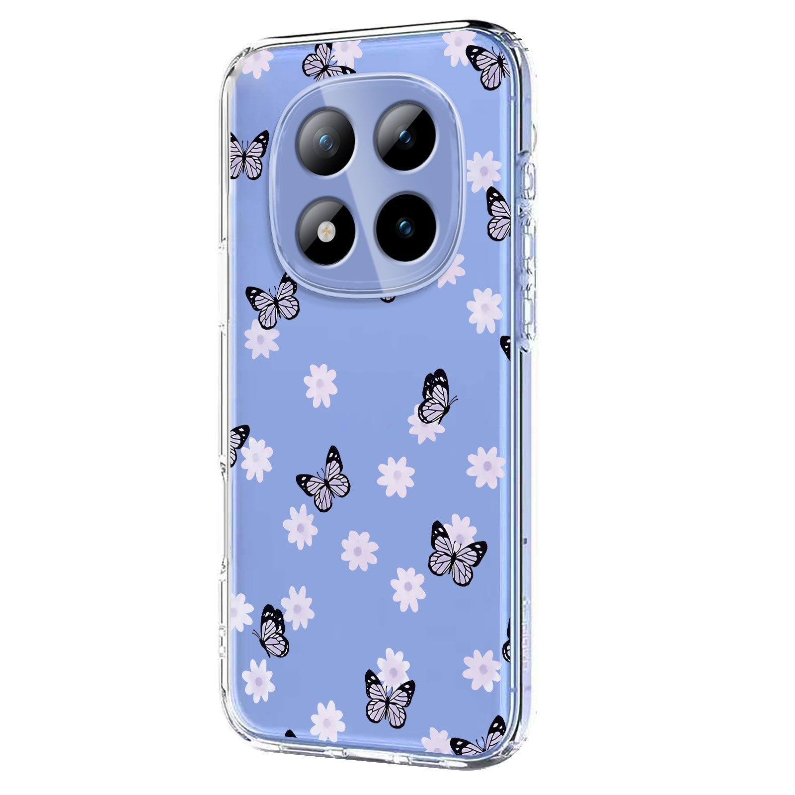 For Xiaomi Poco M8 Pro 5G / Redmi Note 15 Pro+ 5G (Global) Case Butterfly Floral Pattern Printing TPU Phone Back Cover - Butterflies