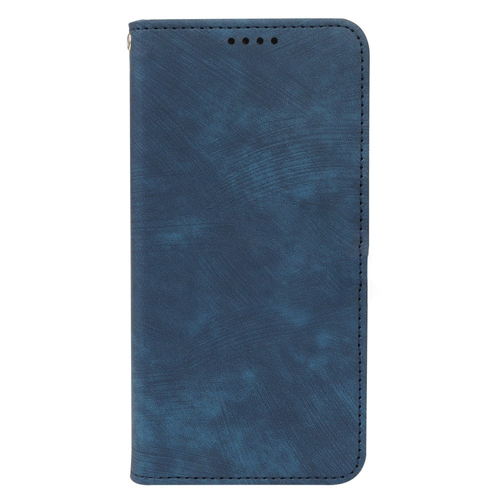 For Xiaomi Redmi Note 15 Pro 5G (Global) Case Strong Magnetic Leather Wallet Phone Cover with Striped Texture - Blue