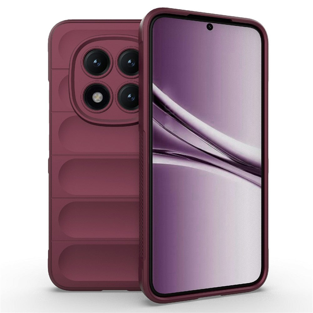 For Xiaomi Poco M8 Pro 5G / Redmi Note 15 Pro+ 5G (Global) Case Anti-Drop Soft TPU Rugged Phone Back Cover - Wine Red