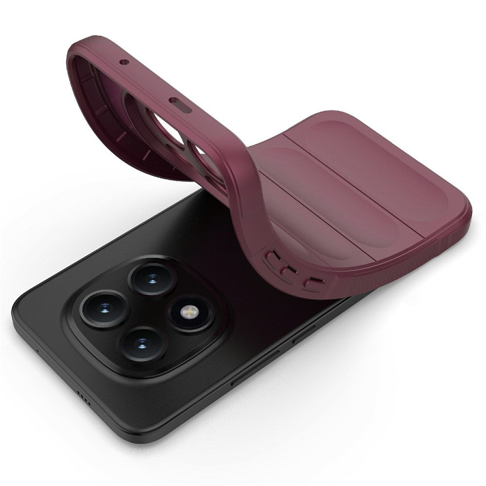 For Xiaomi Poco M8 Pro 5G / Redmi Note 15 Pro+ 5G (Global) Case Anti-Drop Soft TPU Rugged Phone Back Cover - Wine Red