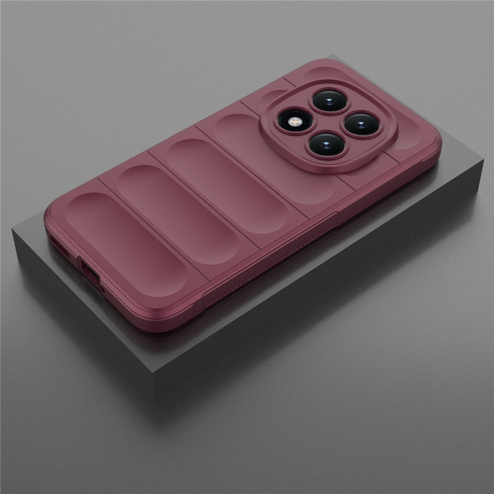 For Xiaomi Poco M8 Pro 5G / Redmi Note 15 Pro+ 5G (Global) Case Anti-Drop Soft TPU Rugged Phone Back Cover - Wine Red